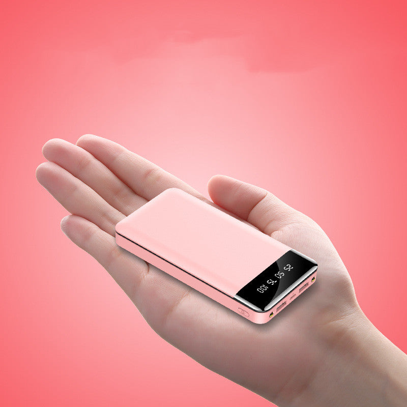 Portable Power Bank LCD Display Dual USB 6,000-20,000mAh Green Black Pink White