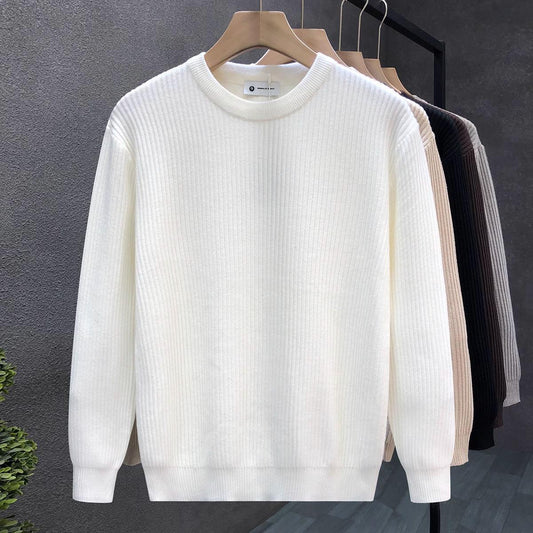 Men's Rabbit Hair Blend Knit Sweater | Extra Thick