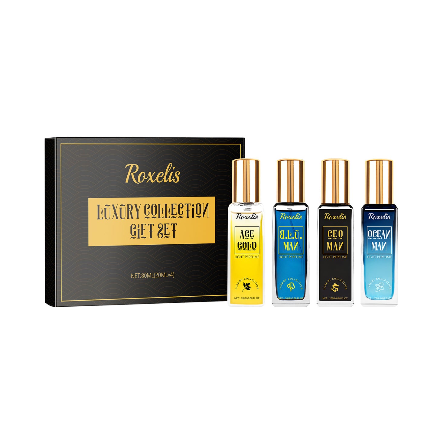 Men's Eau de Toilette Gift Set | 4 Luxury Fragrances