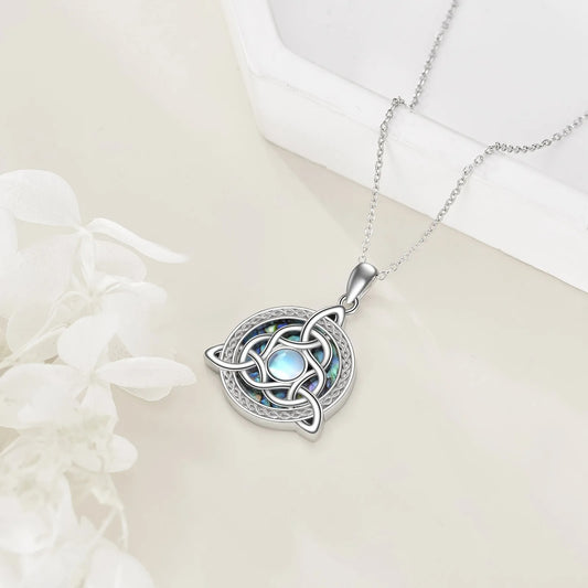 Celtic Knot Pendant Necklace in Zinc Alloy