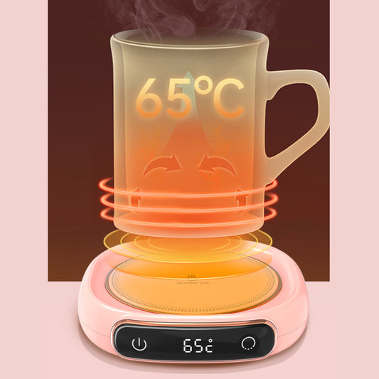 Desktop Mug Warmer Coaster — Smart Heating Pad for Coffee, Tea & Hot Drinks