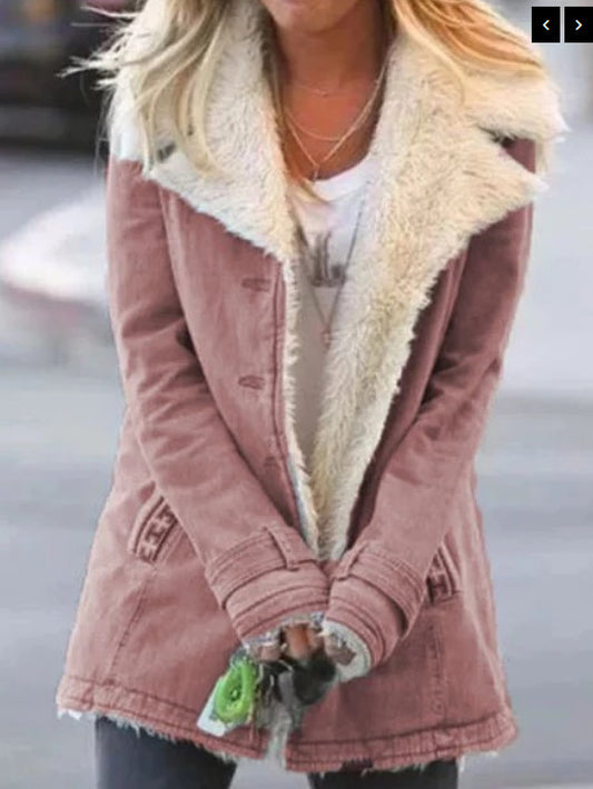 Women's Fleece-Lined Padded Jacket | 13 Colours, Sizes S–5XL