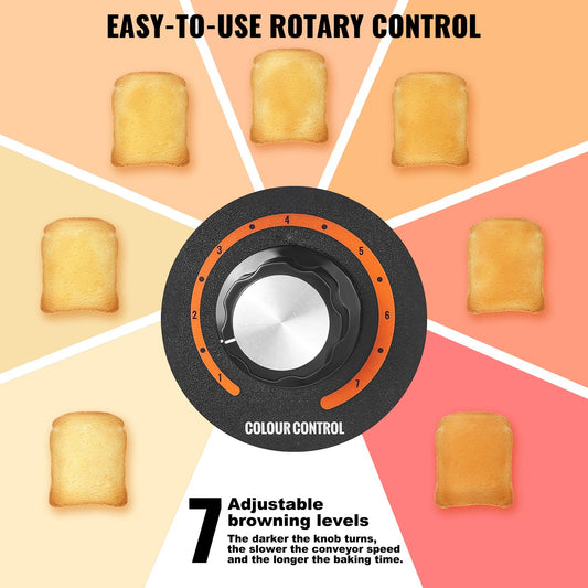 Commercial Conveyor Toaster – 300 Slices/Hour, 7 Settings | Restaurants & Buffets