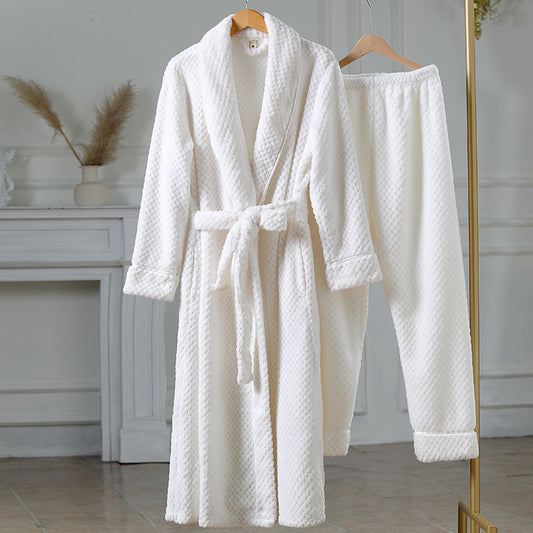 Women's Flannel Pyjama Set | Nightgown & Trousers