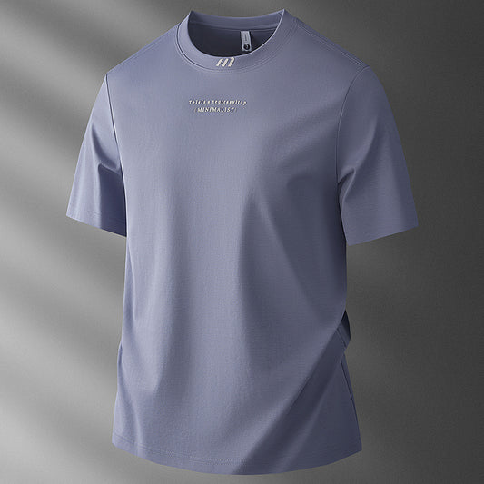 Men's Ice Silk Cool-Feel T-Shirt | Lightweight Summer Tee