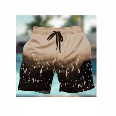 Men's 3D Print Beach Shorts