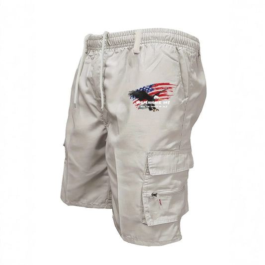Men's Polyester Casual Workwear Shorts | High Waist Relaxed Fit S-3XL