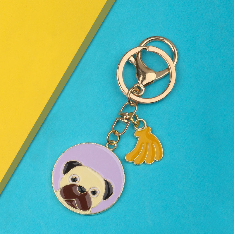 Metal Animal Keychain Pendant | Falcon, Shiba Inu, Schnauzer & Shar Pei
