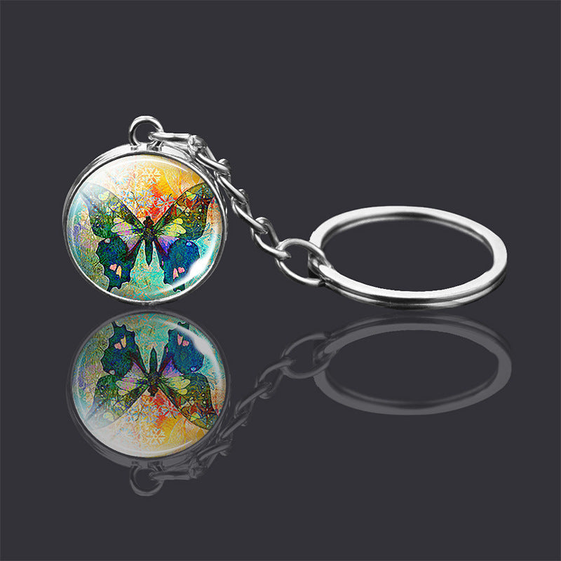 Animal Glass Ball Keychain | Double-Sided Design | 23 Animals