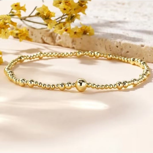 Geometric Stacking Bracelet | Elegant Stainless Steel Bangle for Women