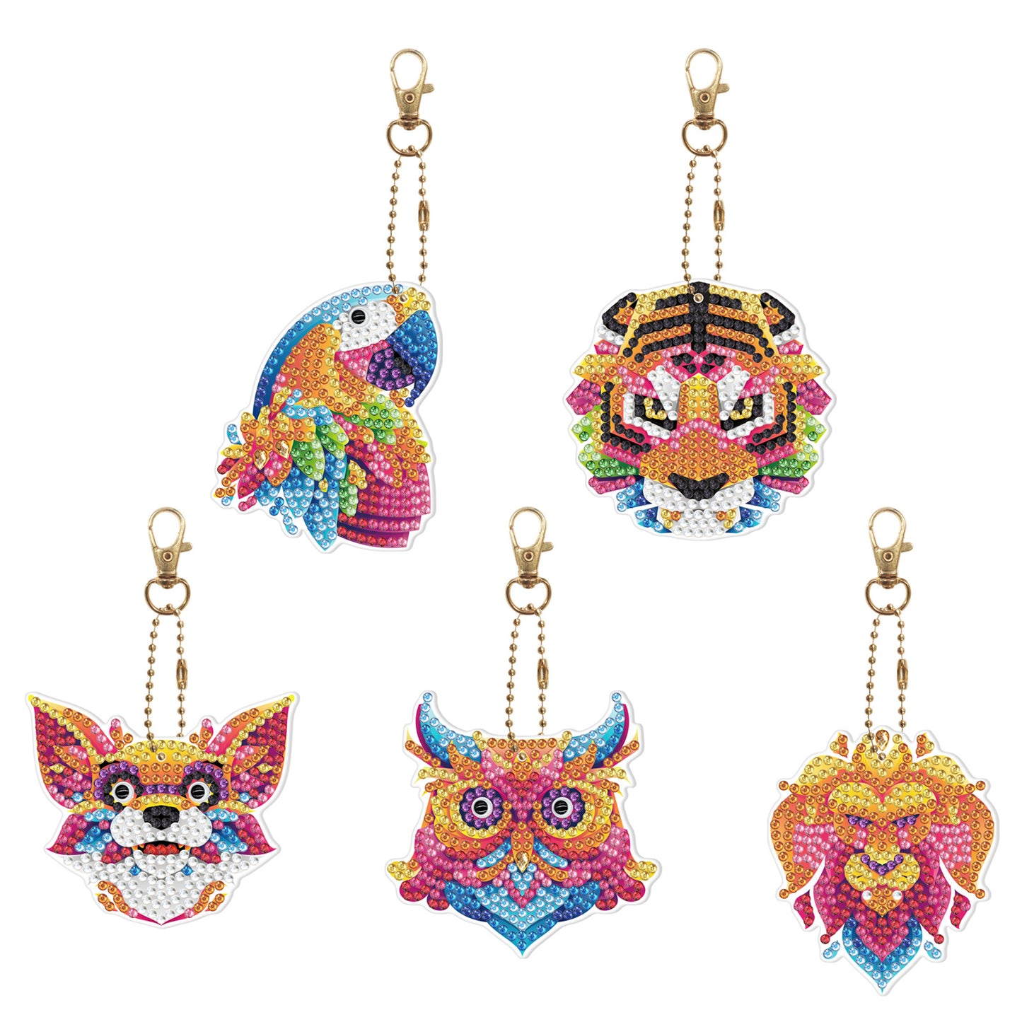 5D Diamond Painting Keychain Kit | DIY Craft Gift