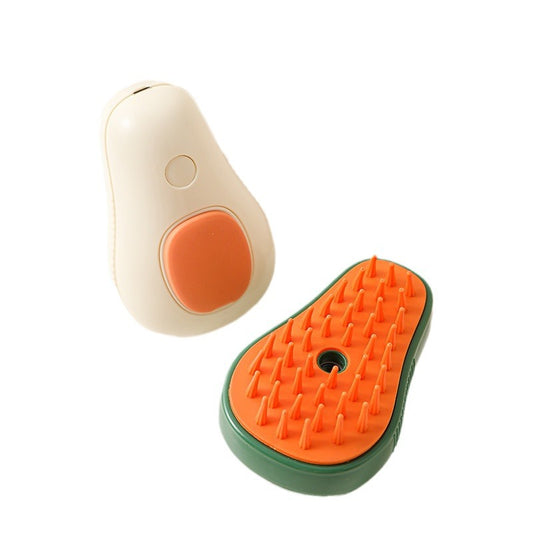 3-in-1 USB Steam Pet Grooming Brush | Self-Cleaning Detangle & Massage Comb