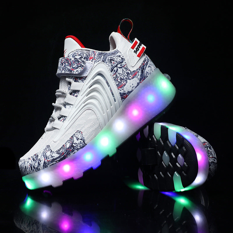 Children's LED Wheel Shoes | USB Rechargeable Roller Skate Shoes