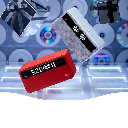 Robot Bluetooth Speaker with Smart Clock Display