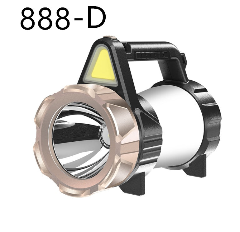 High-Power Portable Searchlight – OSRAM LED COB Auxiliary Light Battery Display & Power Bank