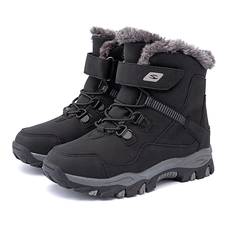 Kids' Autumn Winter Martin Boots – Fleece-Lined Option