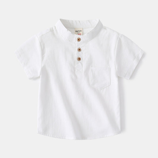 Boys' V-Neck Short Sleeve T-Shirt | Soft Cotton, Casual Fit