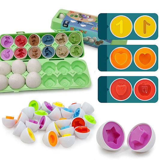 Montessori Egg Shape Matching Toy - Educational Sorting Game for Kids