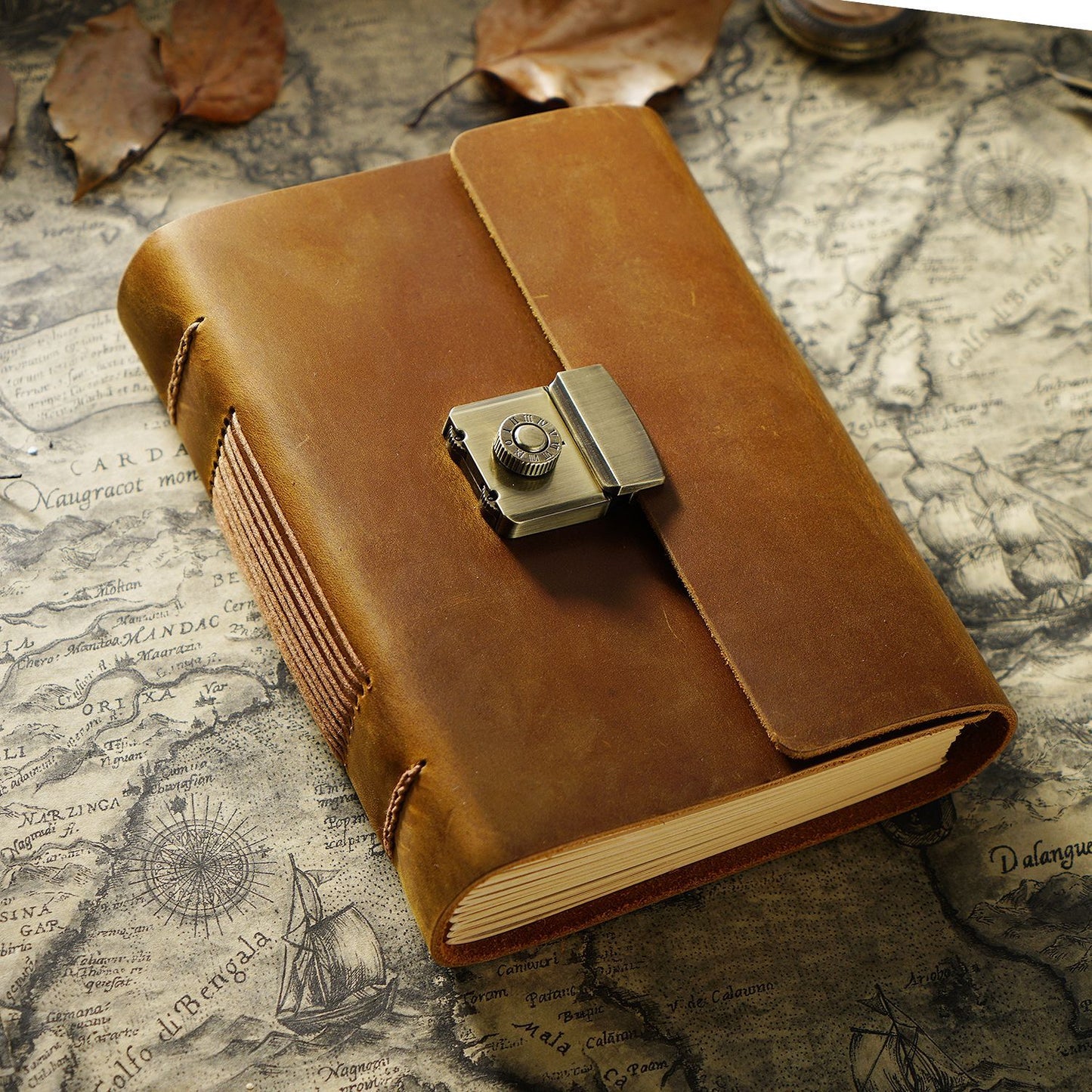 Genuine Cowhide Leather Notebook | Vintage Retro Journal | A5, A6, A7