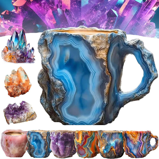 400ml Mineral Crystal-Effect Resin Coffee Mug