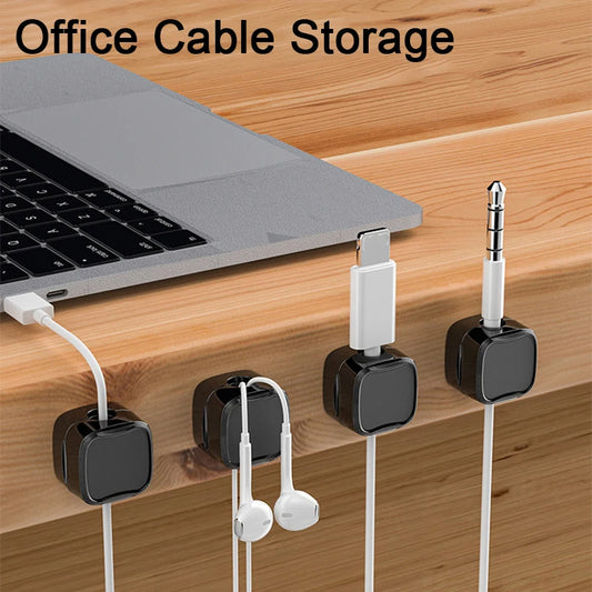 Magnetic Under-Desk Cable Management Clips