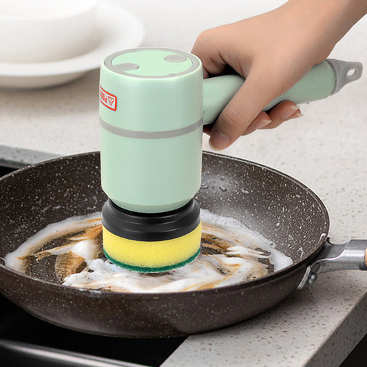 Electric Spin Scrubber Brush — USB Rechargeable Power Cleaning Brush with Interchangeable Heads