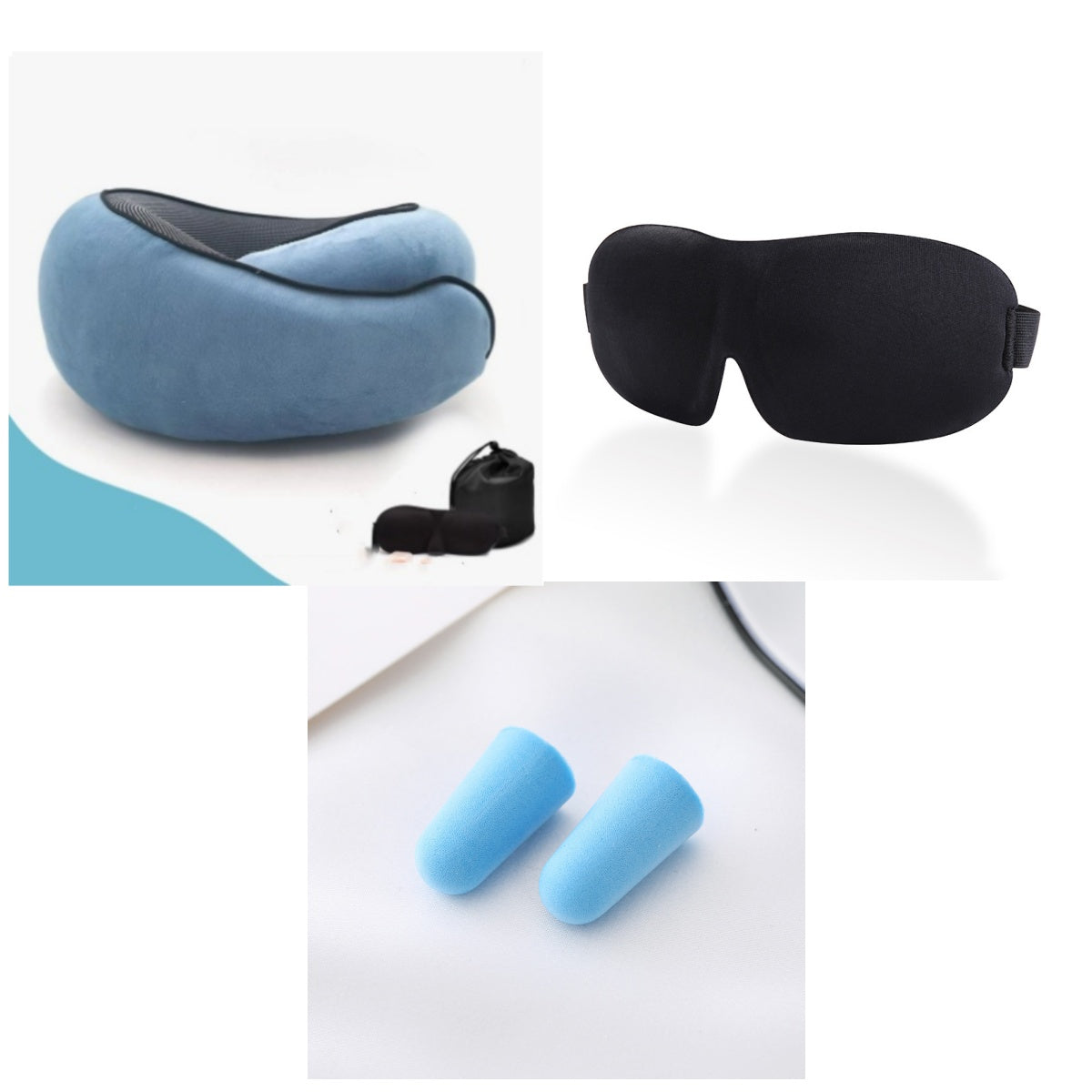 Memory Foam Travel Neck Pillow — U-Shaped Neck Support for Flights, Commuting & Long Journeys