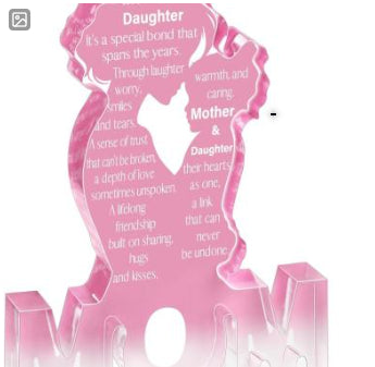 Acrylic Family Ornament Gift Plaque | Mother's & Father's Day