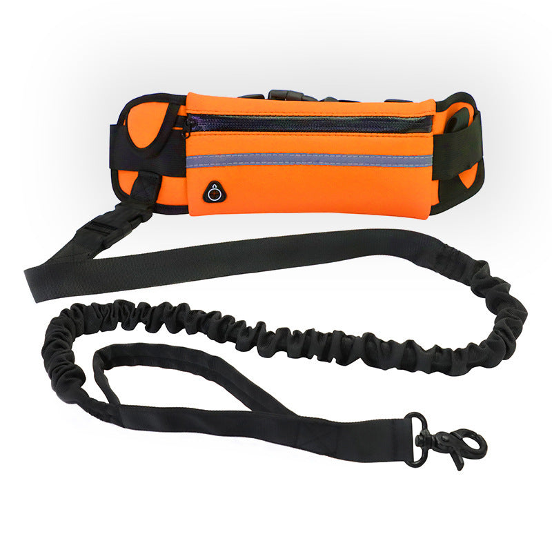 Hands-Free Dog Running Belt | Bungee Leash Waist Pack with Phone Pocket