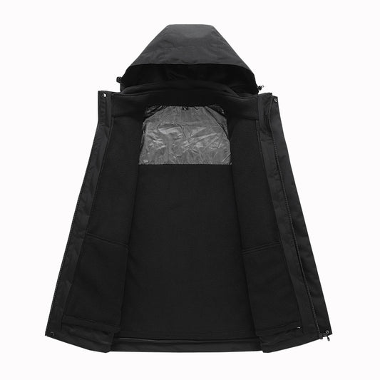 Women's Velvet Zip Jacket | 3D Effect Casual Coat | S-5XL