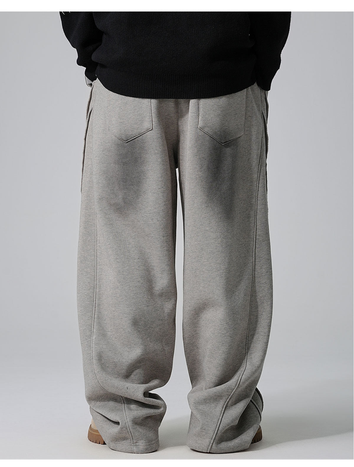Men's Fleece-Lined Distressed Knit Sweatpants | Straight Leg S-2XL