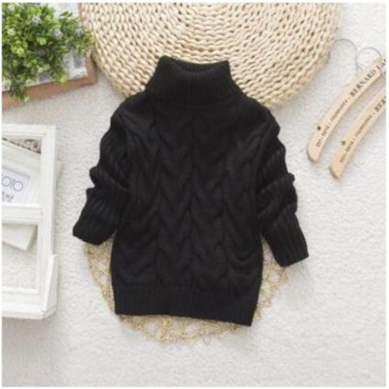 Kids Knit Pullover Sweater – Soft Round Neck Long Sleeve Top