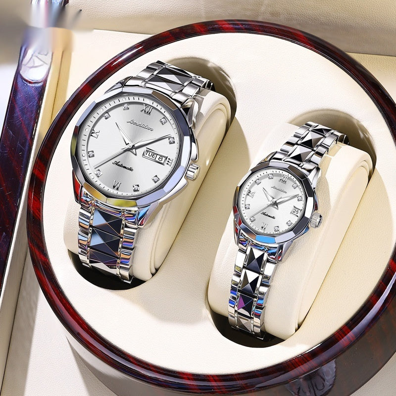 Couples Casual Mechanical Watch Set Pair