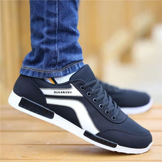 Men's Casual Sport Trainers | Breathable Mesh Lace-Up Shoes