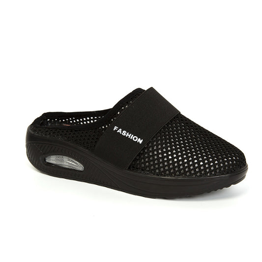 Women's Wedge Heel Mesh Slip-On Mules | 7 Colours | EU 35-44