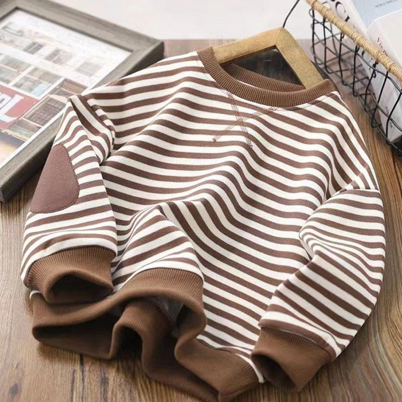Children's Striped Long Sleeve Top | Unisex Kids T-Shirt