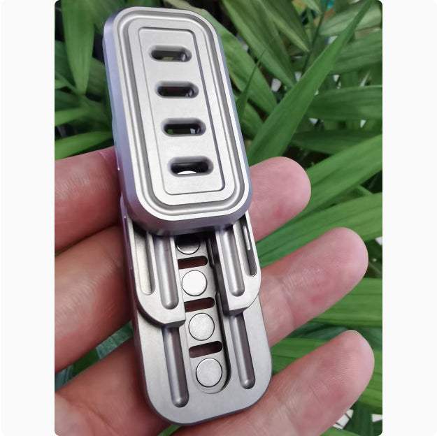 Titanium Alloy Tuning Fork Push Card Fidget Toy | Premium EDC