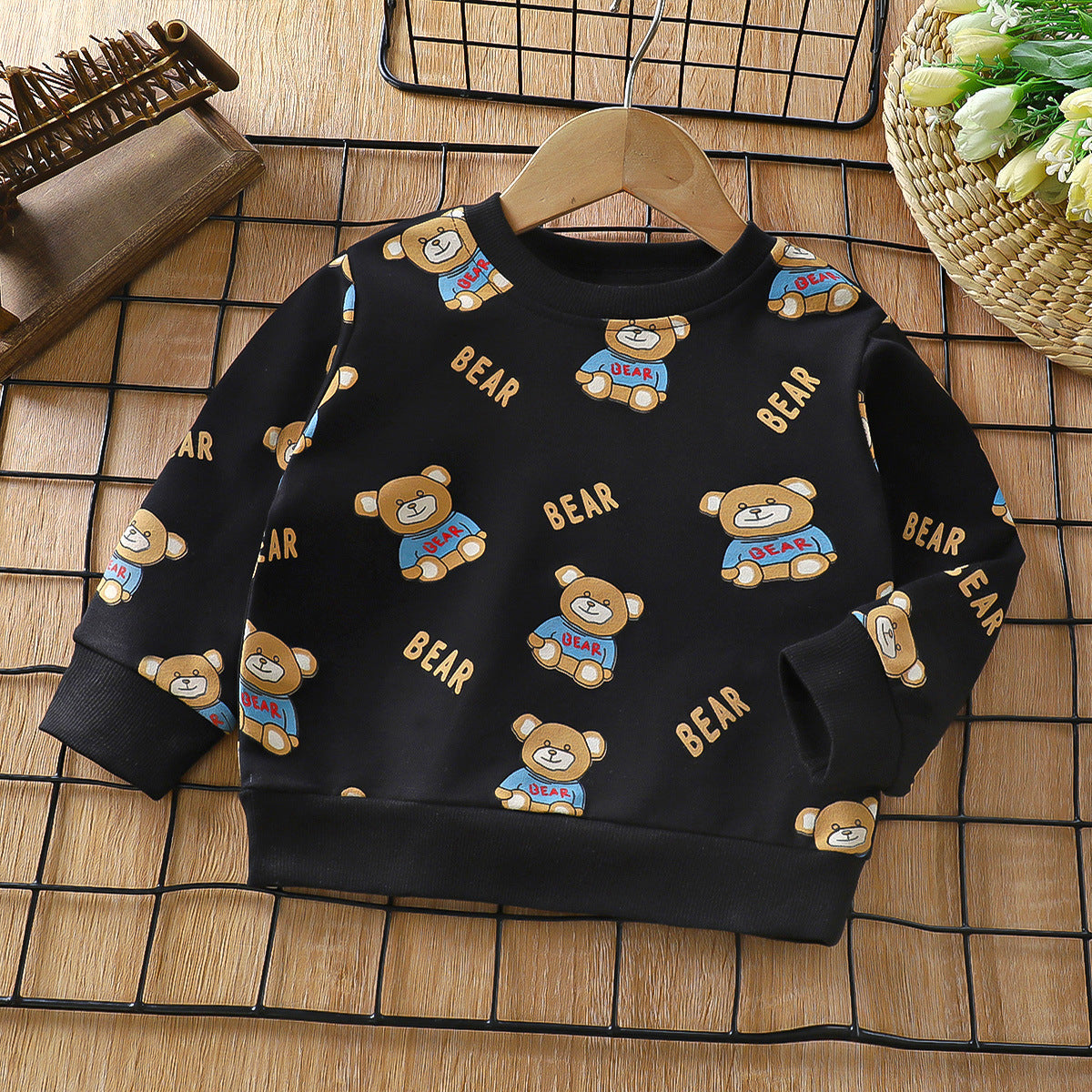 Kids Graphic Print Long Sleeve Cotton T-Shirt – 12 Designs