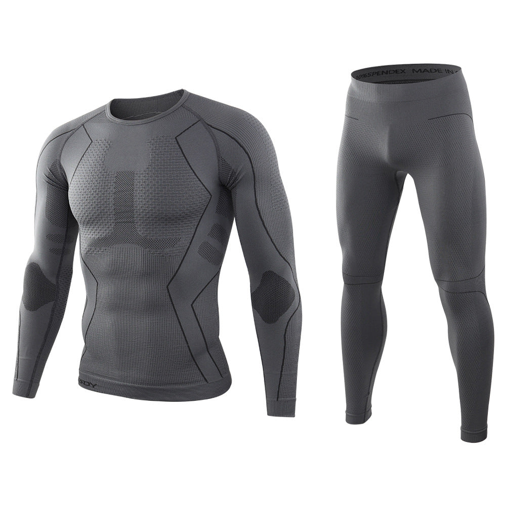 Men's Knitted Thermal Underwear Set | Cotton Base Layer