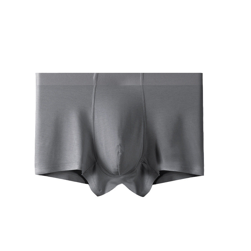 Men's Seamless Modal Boxer Briefs – Ultra-Thin Breathable Mid-Waist Underwear