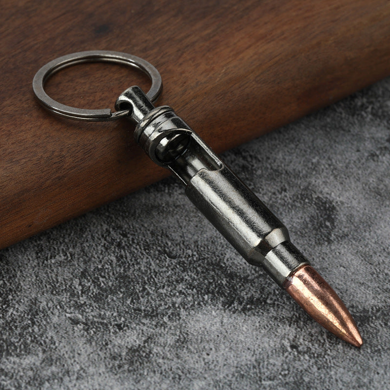 Bullet Bottle Opener Keychain | Zinc Alloy Creative Pendant | JP Collections