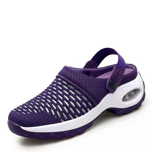 Women's Hollow Mesh Wedge Heel Slip-On Sandals | 7 Colours | EU 35-43