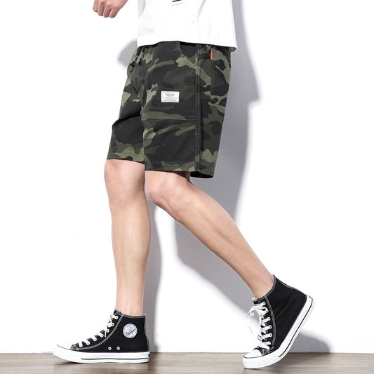 Men's Camouflage Cargo Trousers | Cotton Straight Leg with Belt M-5XL