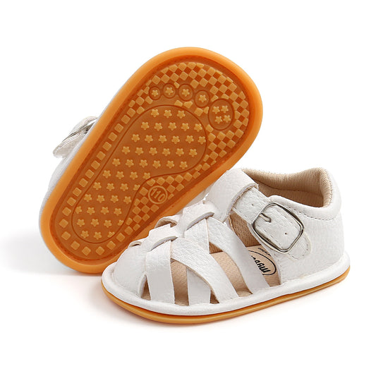 Baby Hollow Breathable Sandals – Synthetic Leather, Toddler Boys