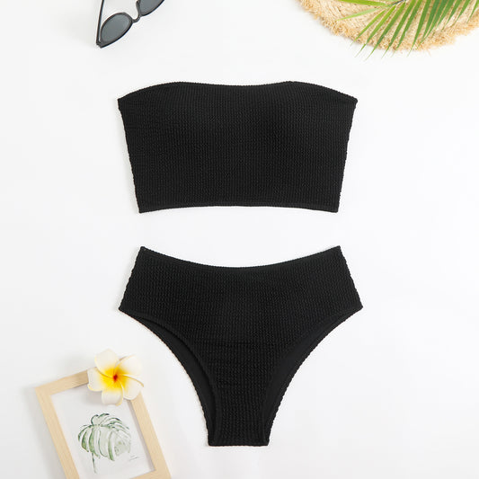 Women's High Waist Bikini Set – Two-Piece Swimwear | 4 Colours