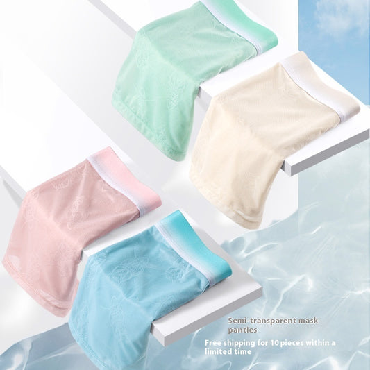 Men's Ice Silk Mesh Boxer Briefs – Quick-Dry Gradient Underwear