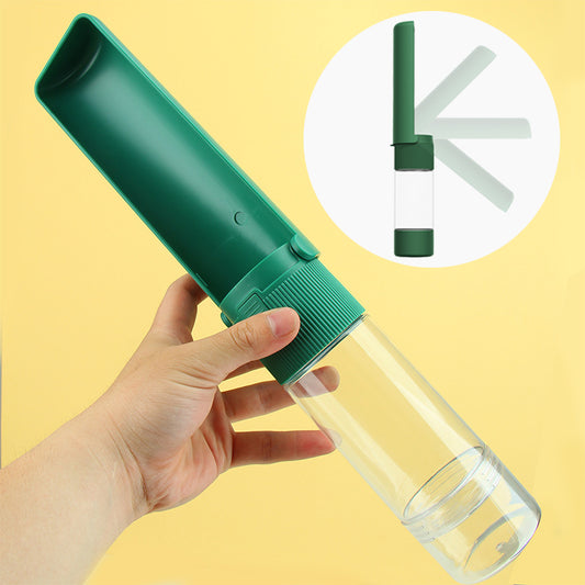 2-in-1 Portable Dog Water Bottle & Food Container | 270ml Travel Bottle