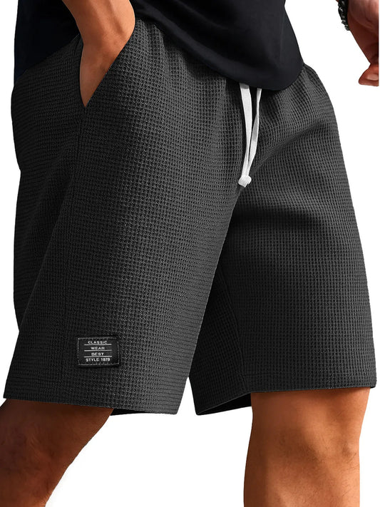 Men's Waffle-Weave Cropped Shorts | 10 Colours M-4XL