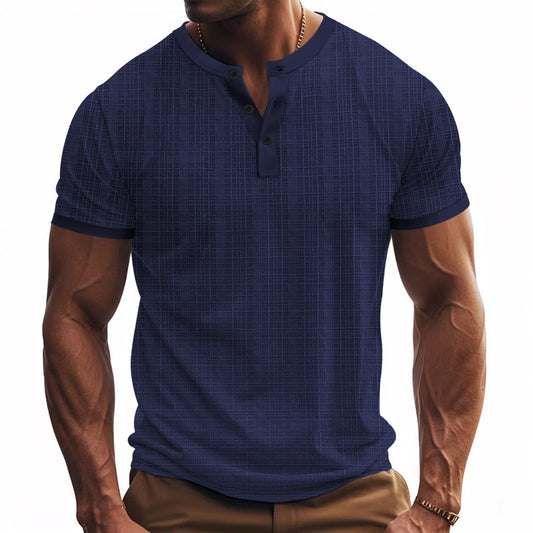 Men's Breathable Polyester T-Shirt | Loose Fit Short Sleeve