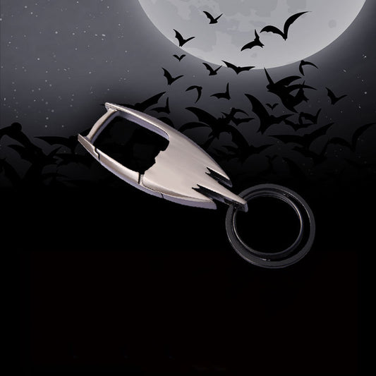 Metal Stainless Steel Key Ring | Slim Car Keychain | Black, Gold & Silver